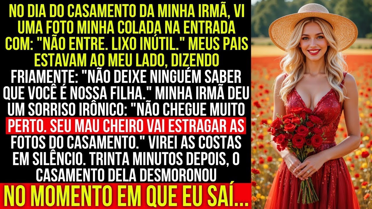 No casamento da minha irmã, me chamaram de lixo logo no portão    e o dia feliz dela acabou ali