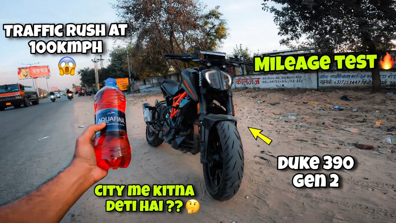 Ktm Duke 390 Mileage Test In City 😱| First On YouTube 🥵
