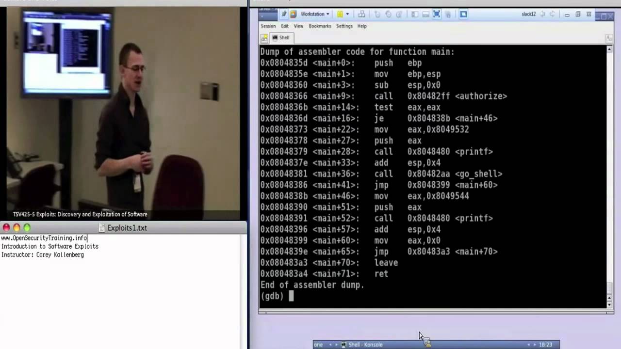 Day 1 Part 1: Exploits1: Introduction to Software Exploits