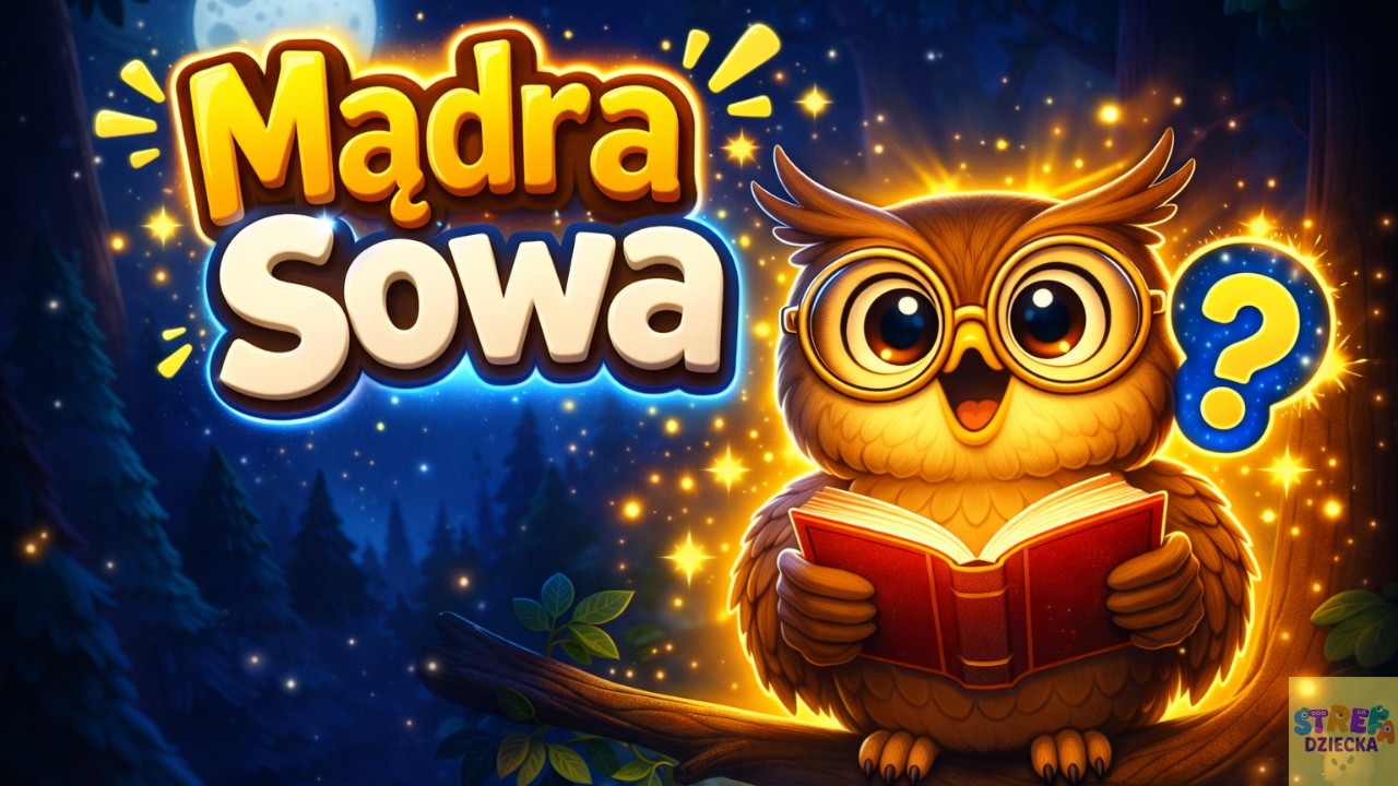 Mądra Sowa: Lata w śród drzew i śpiewa  innym zwierzątkom,
