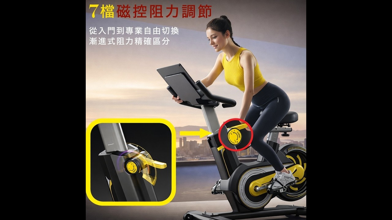 909 旗艦款 磁控 飛輪健身車
