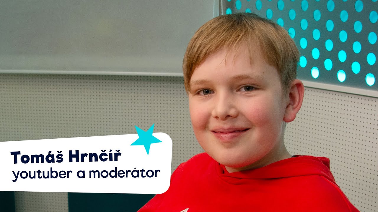 Jinak než pusou bych se neuživil, říká 12 letý moderátor Tomáš Hrnčíř