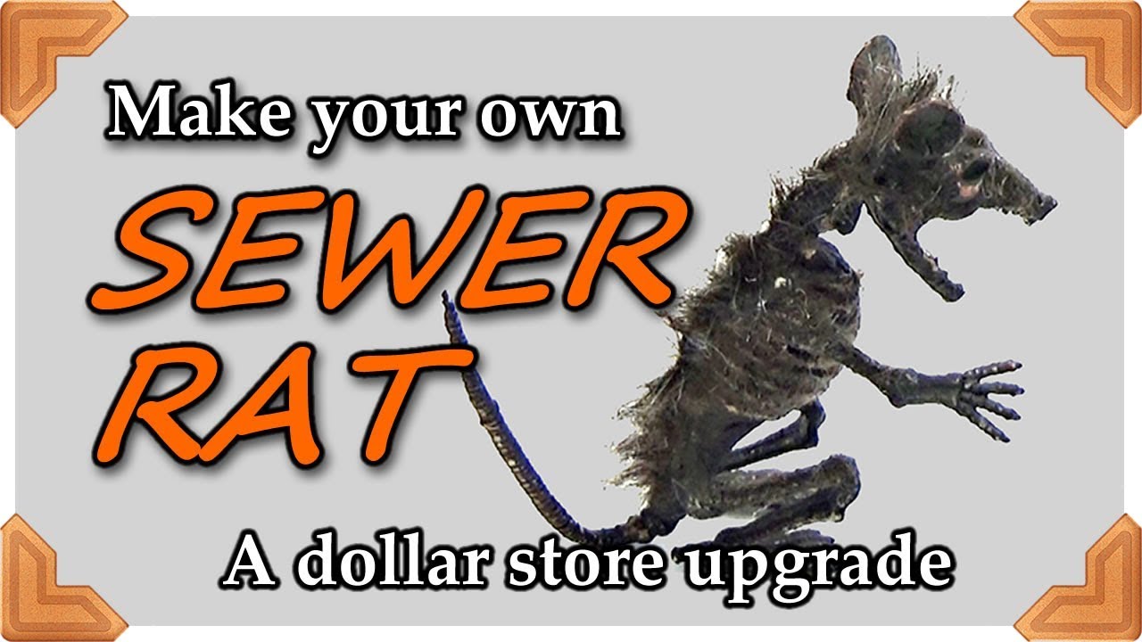 DIY Halloween prop //Rat corpsing.