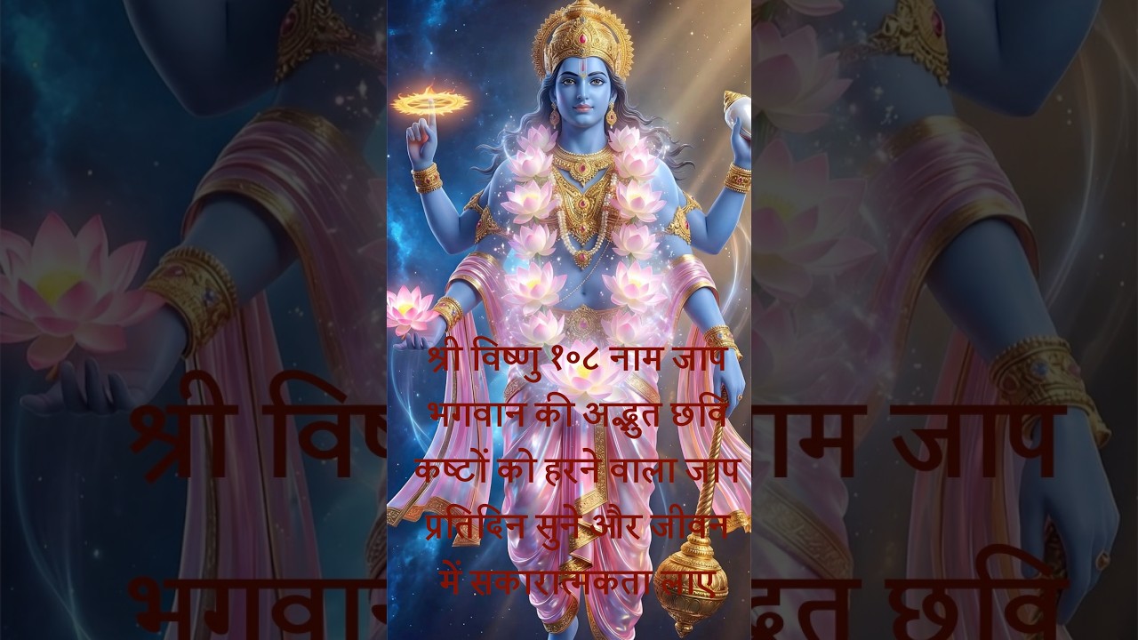 भगवान विष्णु और श्रीकृष्ण के पावन 108 नाम | 108 Divine Names of Vishnu & Krishna | Powerful Bhajan