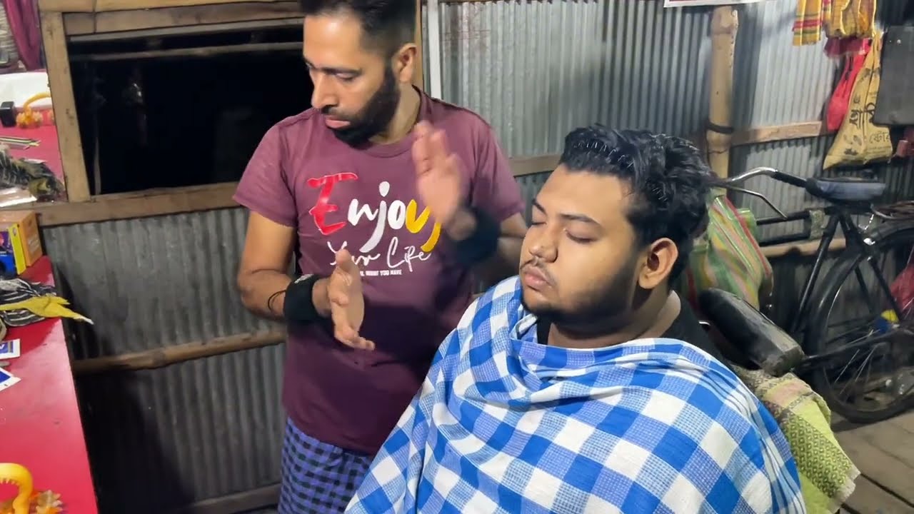 Bangladeshi STRESS Killer Head Massage By Uncle Barber | BEST ASMR For QUICK SLEEP | ASMR With AKON