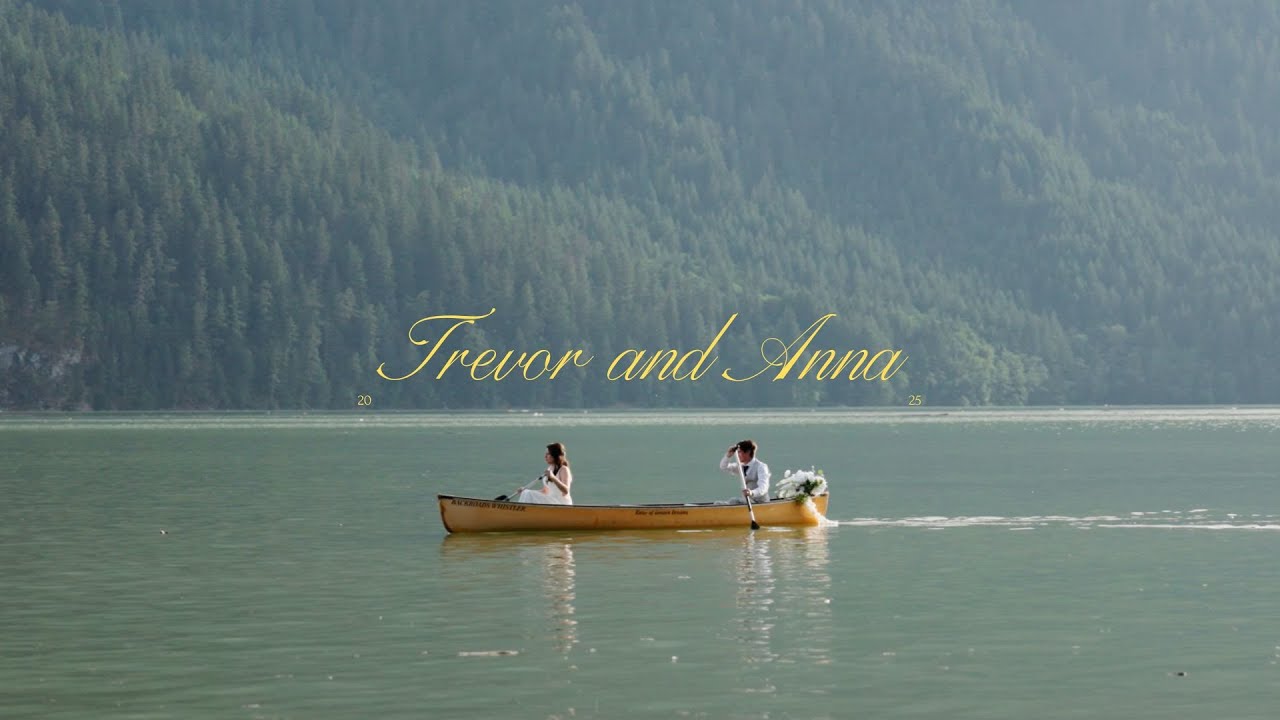 Couple Elopes next to Creek behind Cabin, followed by a Canoe Ride | Pemberton, BC | Trevor & Anna