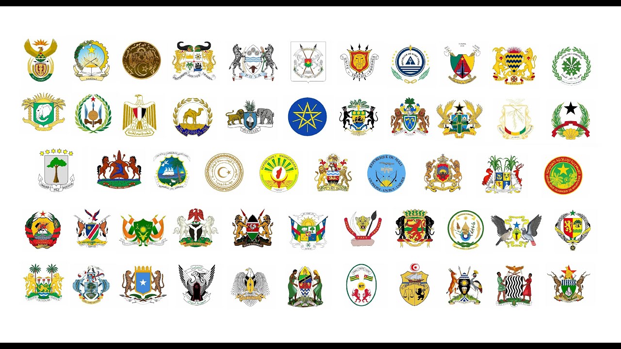 Conheça os Brasões dos Países do Continente Africano