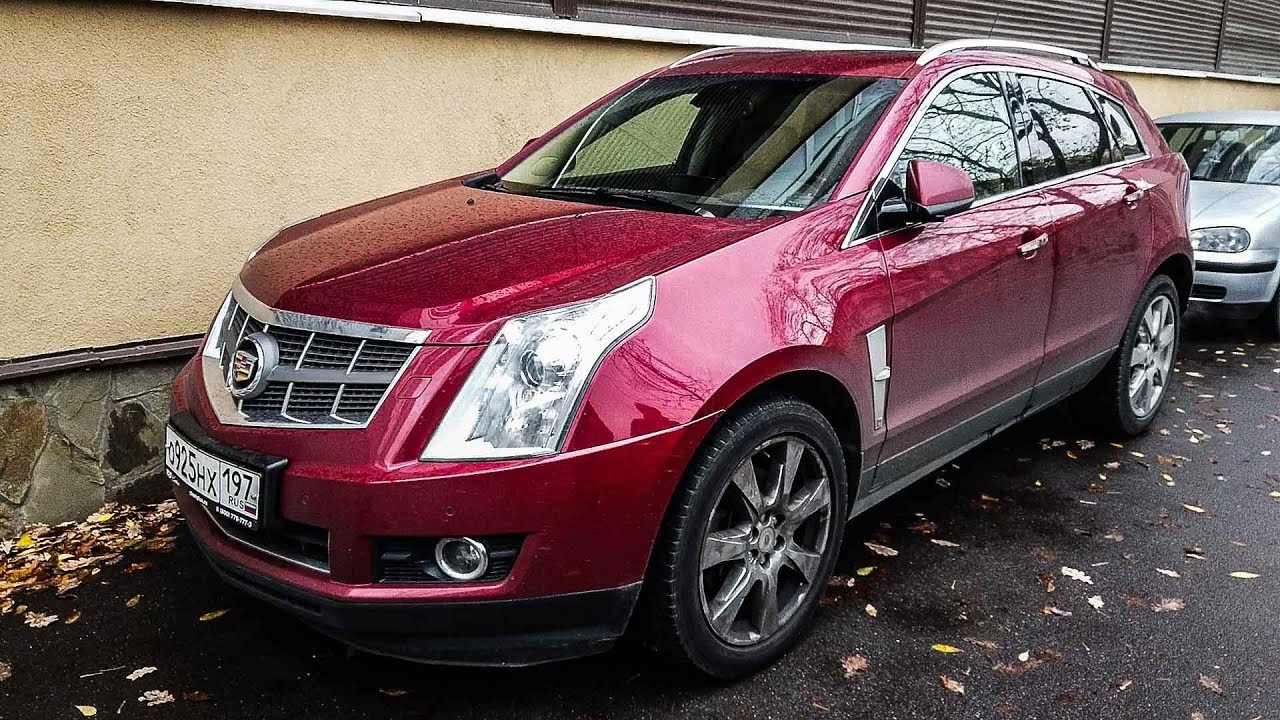 Cadillac SRX! Красный на белом! Осмотр у стены!)