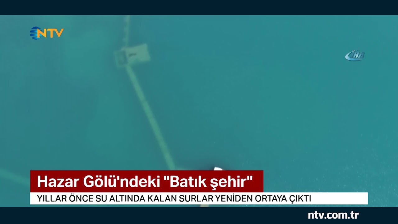 Hazar Gölü'ndeki ''Batık Şehir'' ortaya çıktı