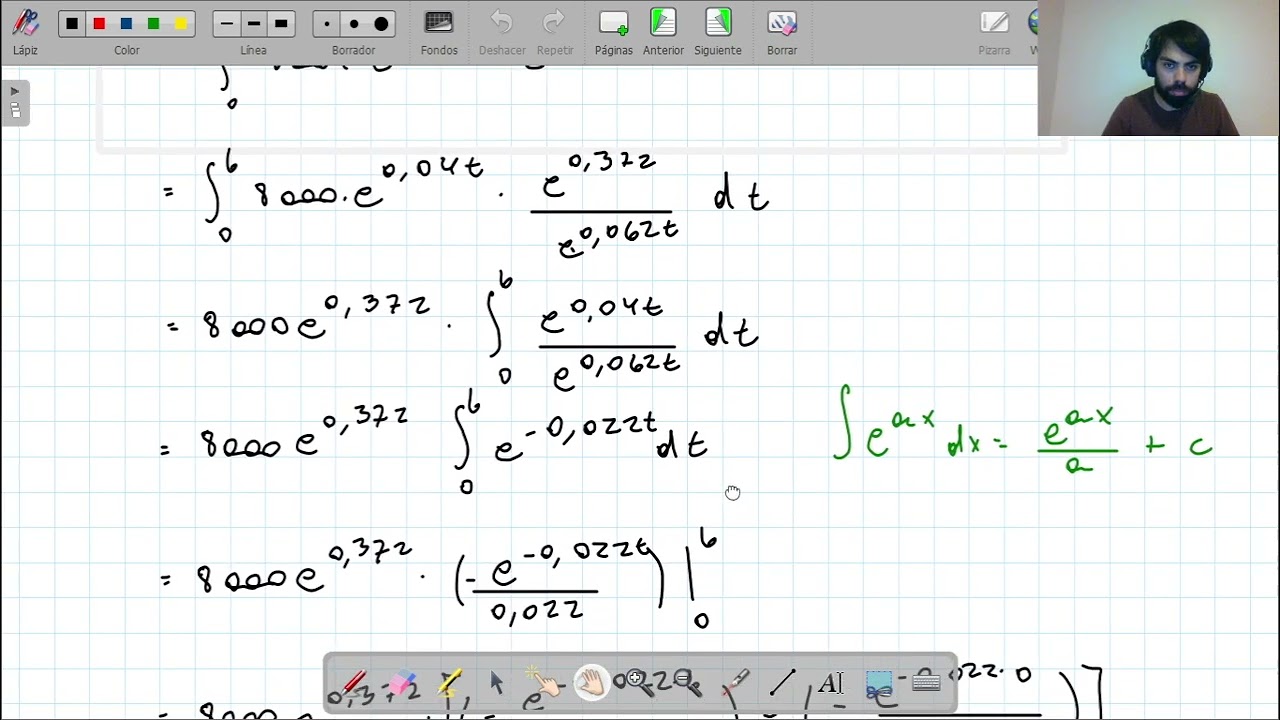 Problema de integración (4): Calculamos el valor actual.