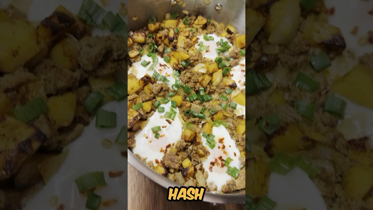 EASY High Protein Breakfast Hash #cooking #recipe