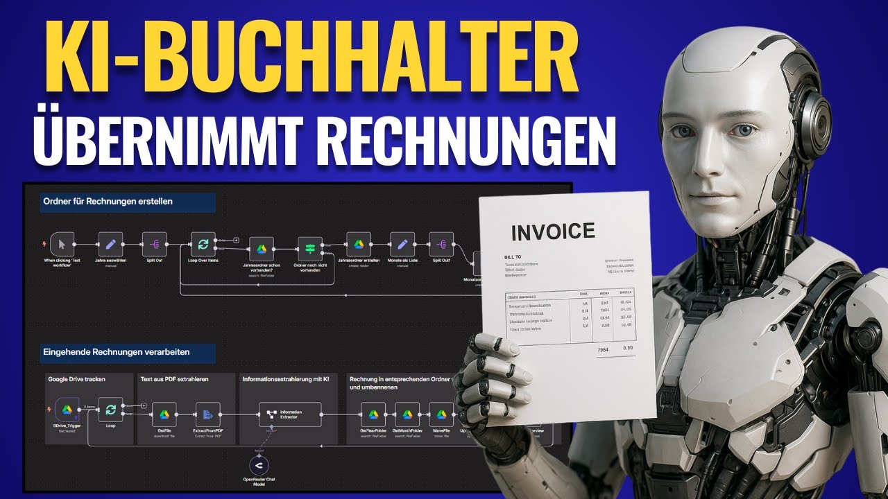 Dieser KI-Buchhalter &uuml;bernimmt deine Rechnungen! (Kostenloses Template)
