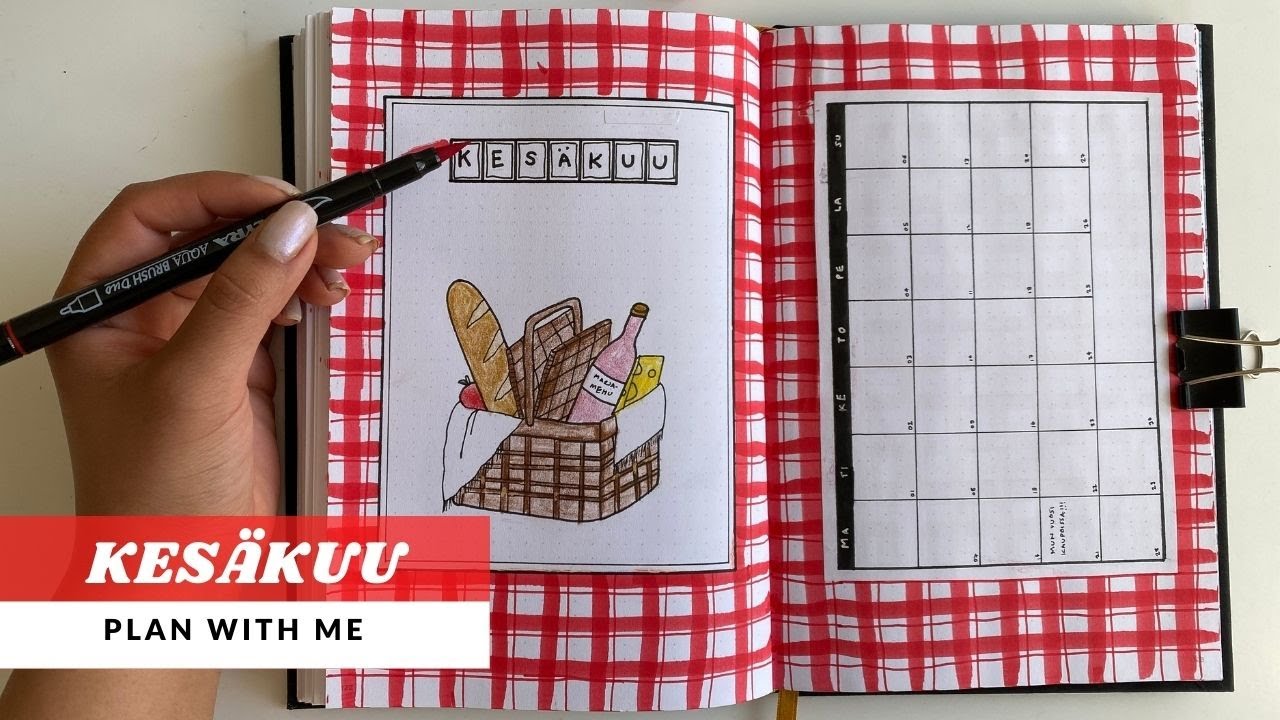 KESÄKUU | bullet journal Suomi 2021