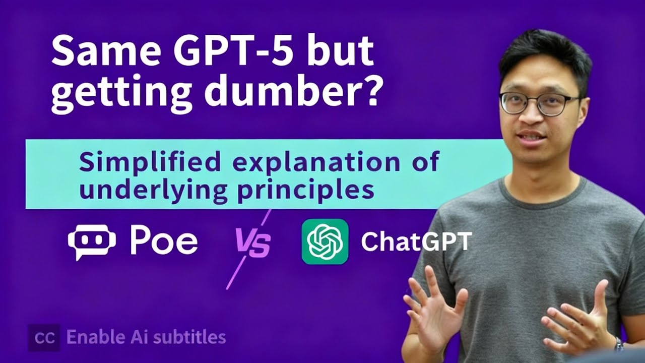 Same GPT-5, Different Performance — Why ChatGPT and Poe Differ