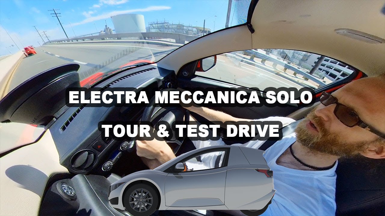 Electra Meccanica SOLO tour & test drive - 360 Video (TIP: pause video to look around)