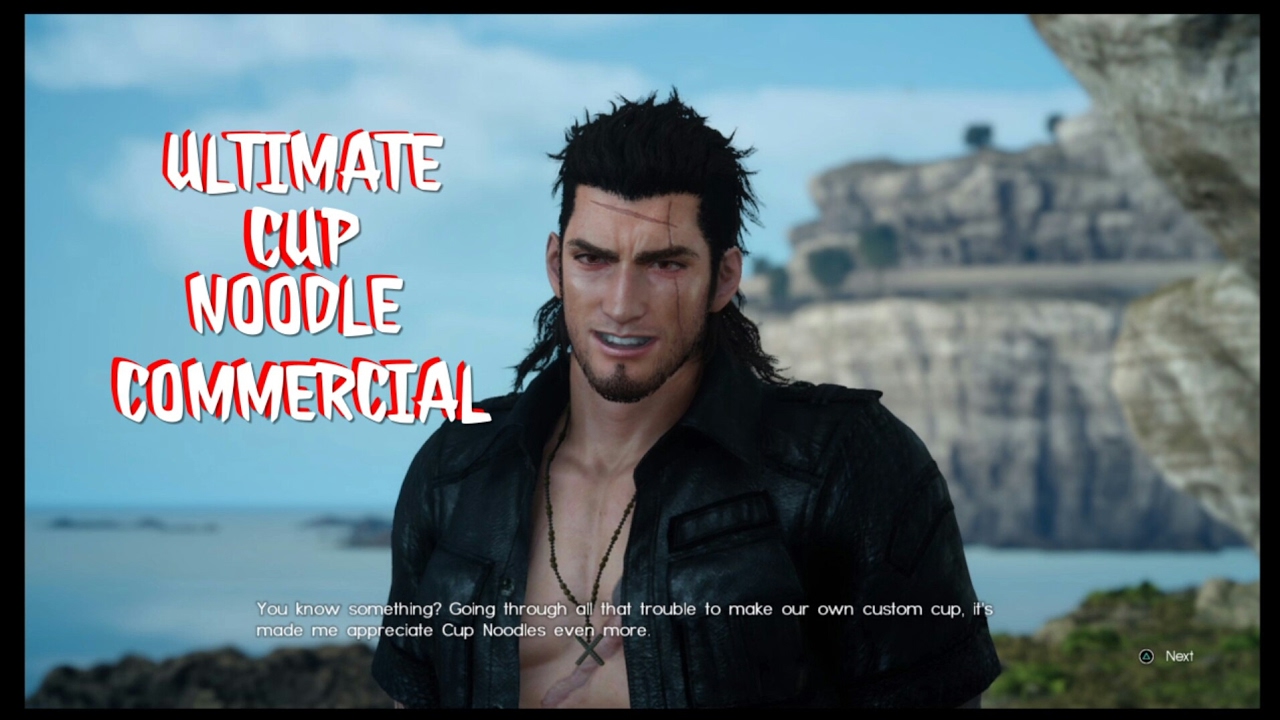 FFXV-The Ultimate Cup Noodle Commercial by Gladio!