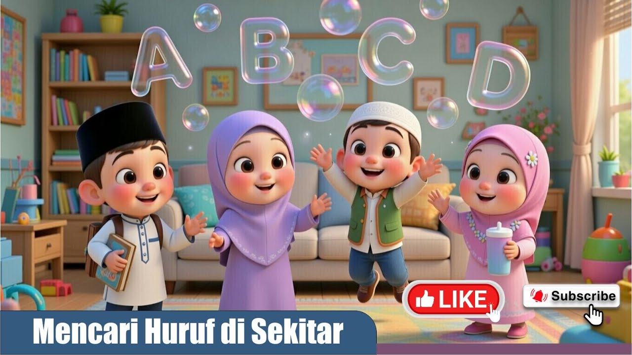 🕵️‍♂️ Detektif Cilik: Misi Mencari Huruf di Sekitar Kita! | Lagu Anak Edukasi