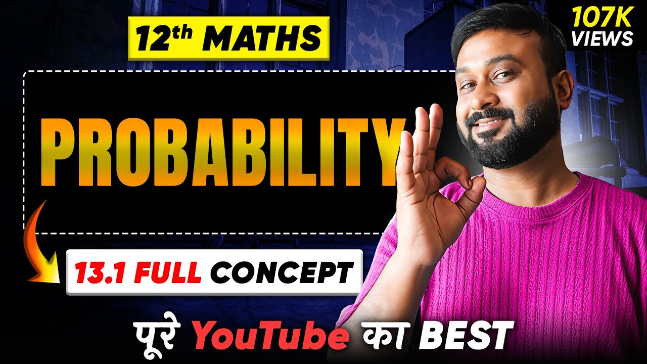 Class 12 Math NCERT | Ch - 13 Probability  | Ex 13.1 Introduction | Cbseclass videos | 2026