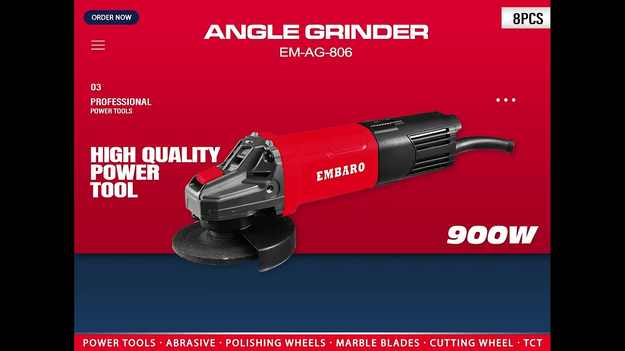 EMBARO - ANGLE GRINDERS ( PROFESSIONAL POWER TOOLS )