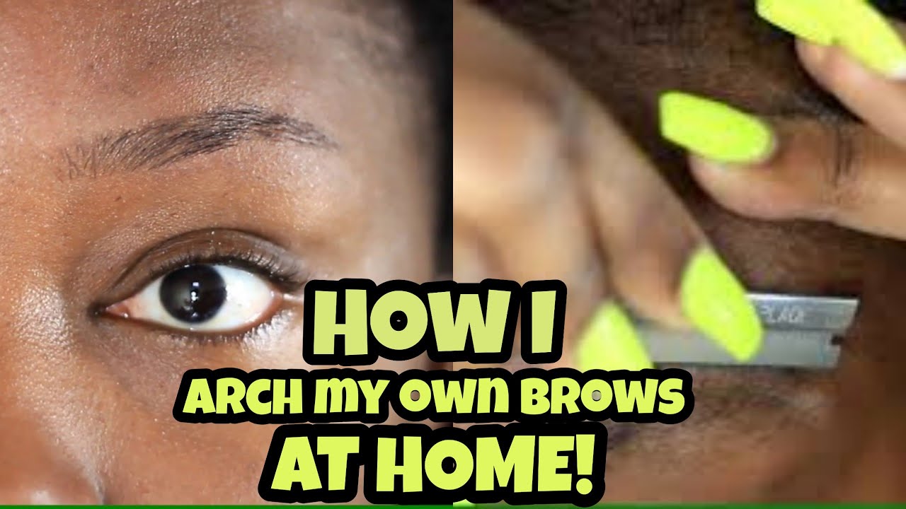 How I Arch My Own Eyebrows AT HOME│Tamekans