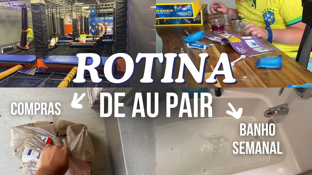 Rotina de Au pair nos EUA | Birra + Hora do banho + Sky zone + Cinema