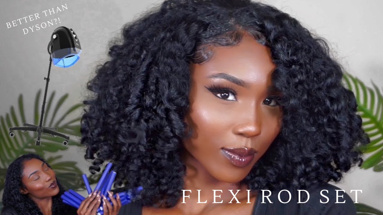 FLEXI ROD SET ON WET NATURAL HAIR (Beginner Friendly!) Ft. Deer Beauty Amazon Store