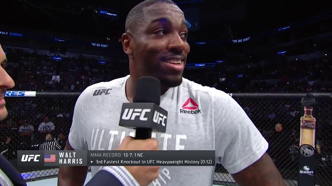 UFC San Antonio: Walt Harris Octagon Interview