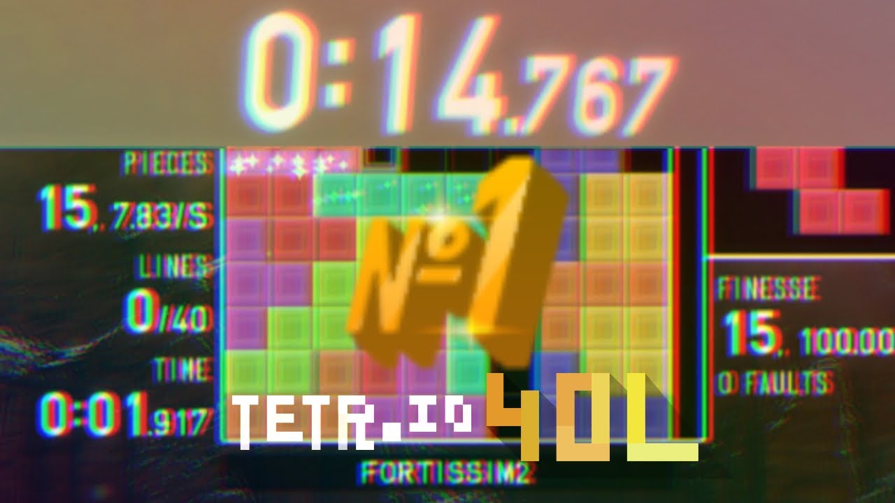 [FORMER] TETR.IO 40 LINES WR - 14.767 by fortissim2