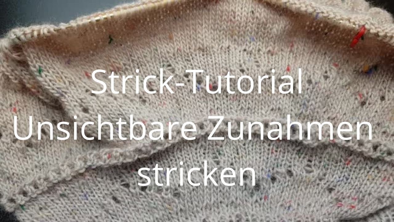 Tutorial: Rundpasse mit möglichst unsichtbaren Zunahmen