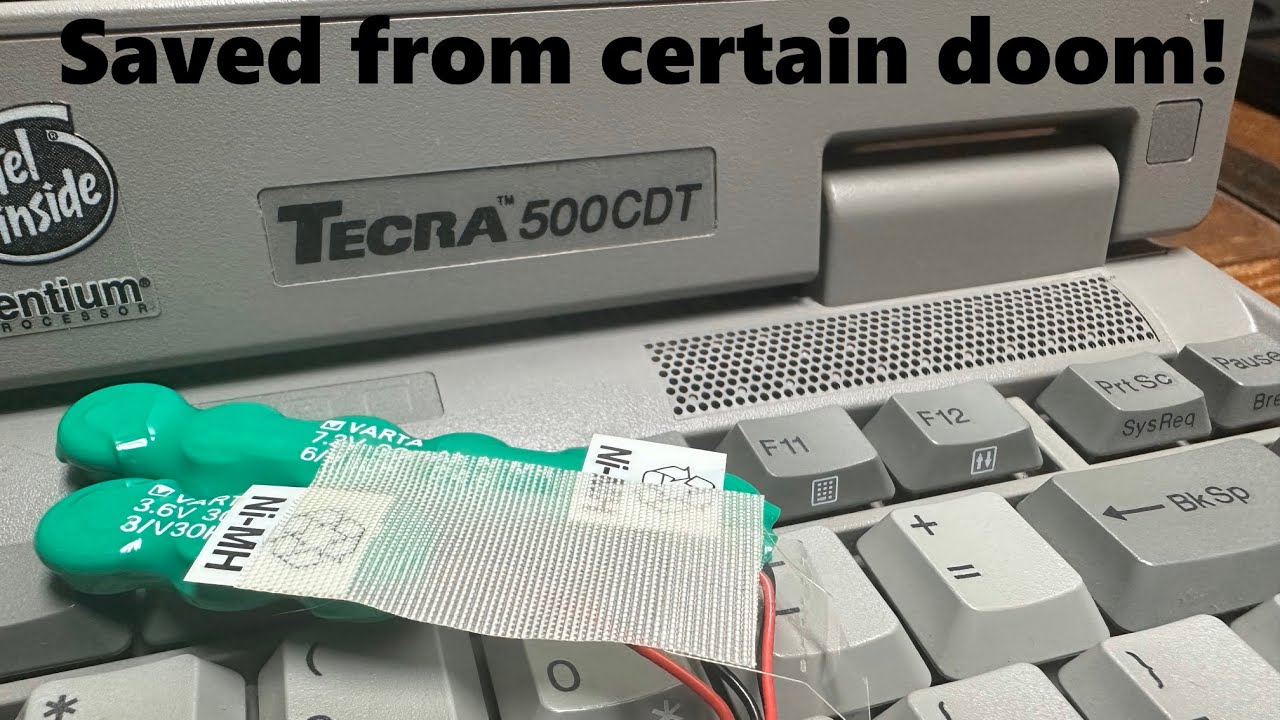 Saving the Toshiba Tecra 500CDT from leaky VARTA doom! (Swap Meet Project Series)