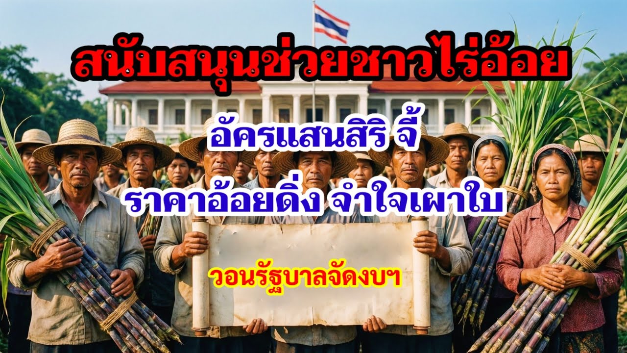 สส.ดัน วอนรัฐบาลใหม่จัดงบ สนับสนุนช่วยชาวไร่อ้อย เหตุปีนี้ราคาอ้อยดิ่ง แถมปีหน้า ส่อน้ำตาลโลกลดอีก