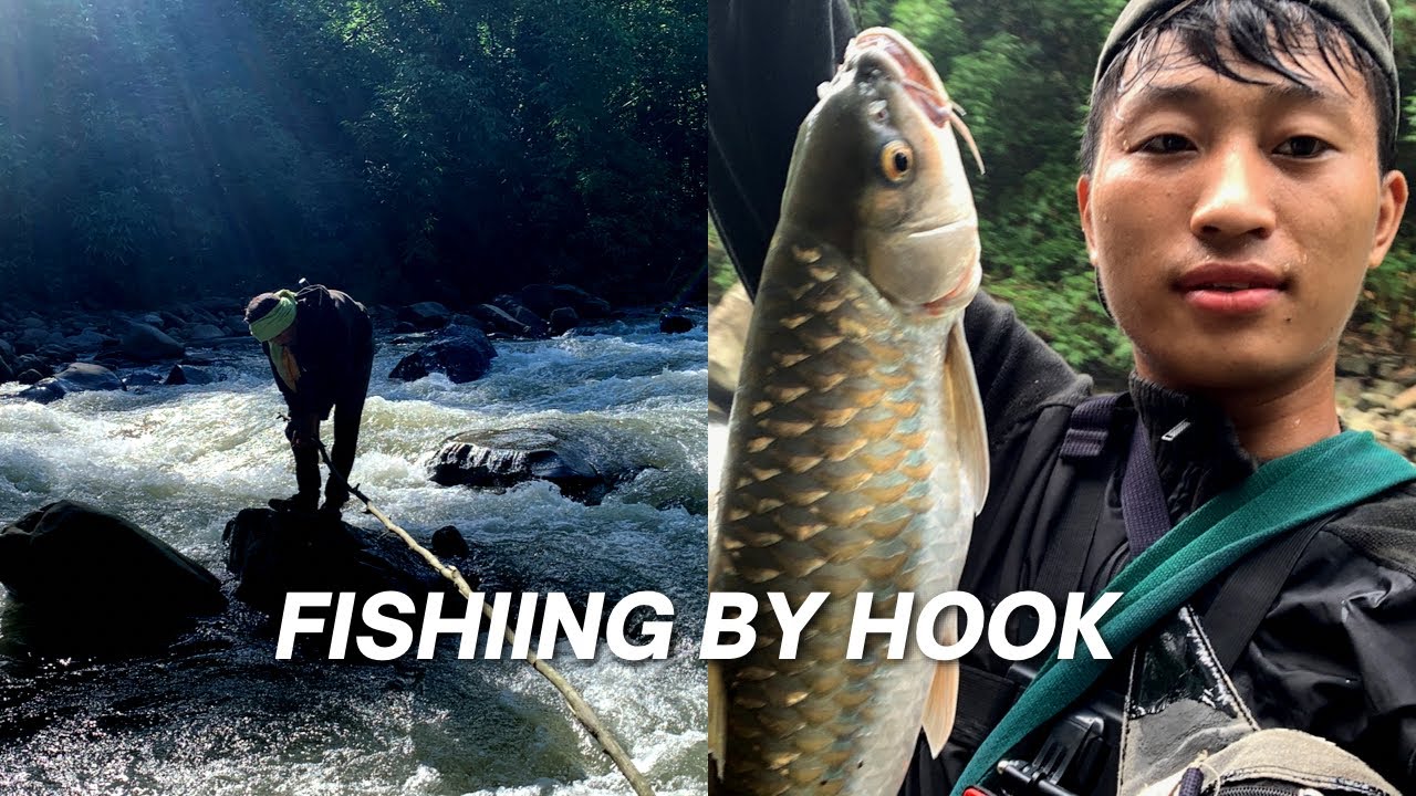 Fishing by hook 🪝|| rural life Northeast India