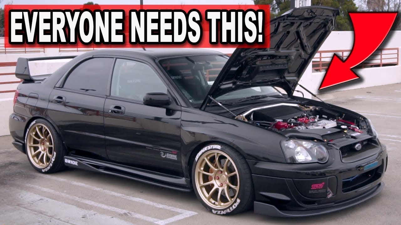 2004 SUBARU WRX STI GETS CARBON FIBER ENGINE BAY BLING!