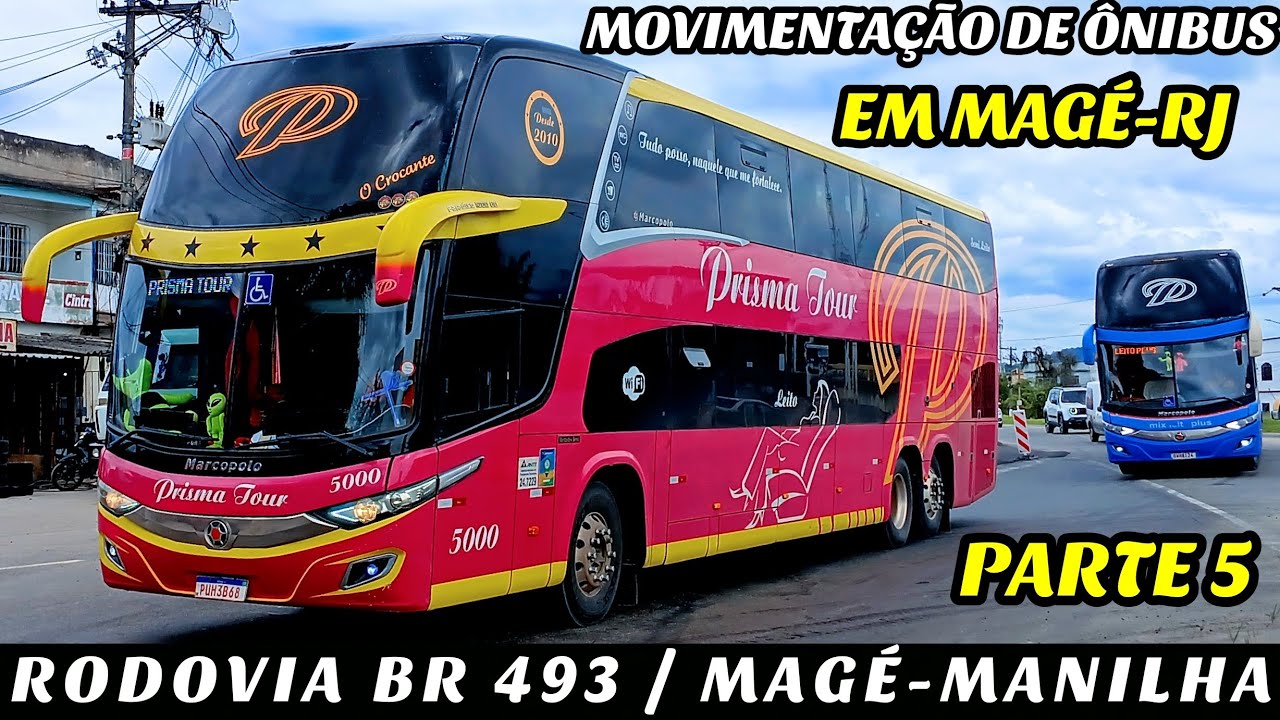 FLAGREI MUITOS &Ocirc;NIBUS na BR-493 (Mag&eacute;&ndash;Manilha)! 🚌💨 #106