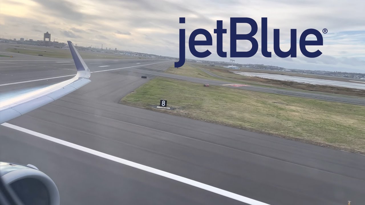Full Power Takeoff in jetBlue Mint A321 from Boston to Seattle