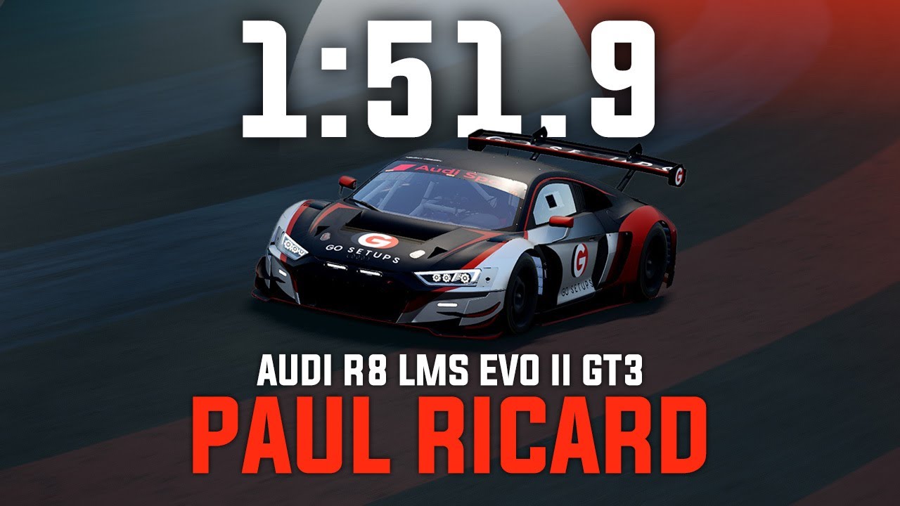 Paul Ricard 1:51.9 - Audi R8 LMS EVO II GT3 - GO Setups | ACC 1.9.8