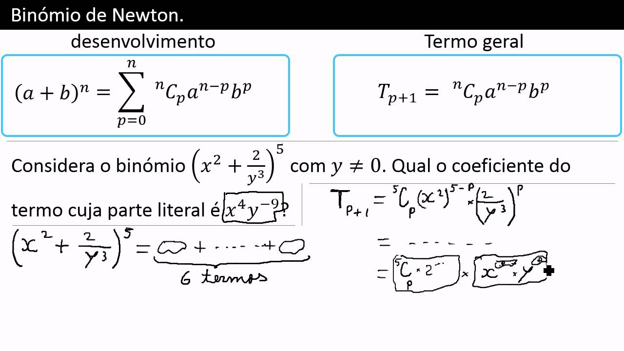 Binómio de Newton - Descobrir Coeficiente do Termo