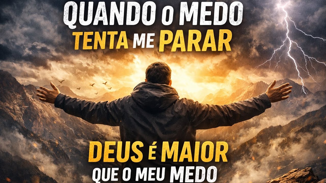 Quando o Medo Tenta Me Parar | Louvor Inspirador Feito com IA