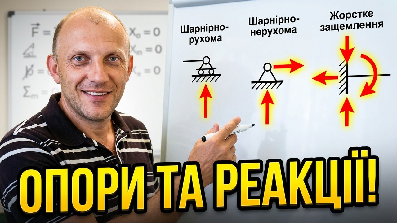 Виды Опор и опорные реакции. Заделка. Шарнирно подвижные и неподвижные опоры. Жесткое защемление.