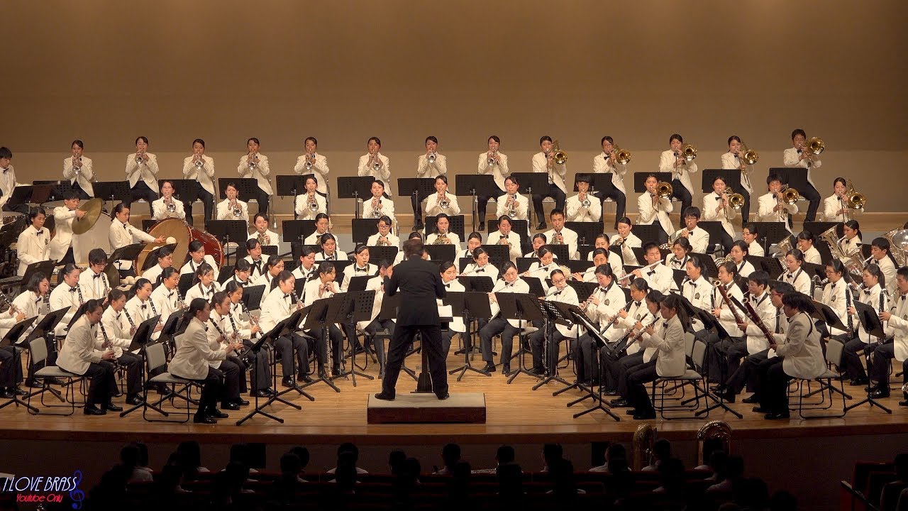 近畿大学附属高校＜コンサートステージ＞ / 八幡市サマーブラスコンサート2019 / ♪夢のような庭 ♪波の見える風景 ♪「あんたがたどこさ」の主題による幻想曲 ♪秘儀Ⅶ＜不死鳥＞