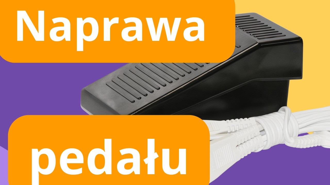 Maszyna Łucznik sama szyje? Napraw pedał i silnik TUR-2 &mdash; krok po kroku  w 3 minuty!