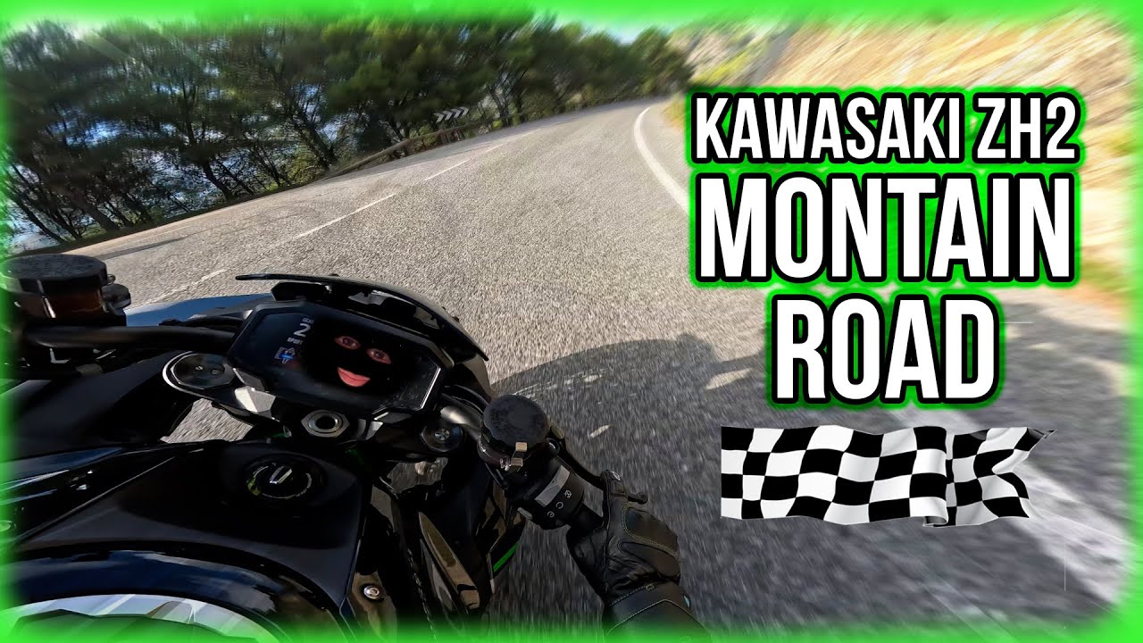 Kawasaki zh2 🏁 Mountain RIDE (Only sound engine)