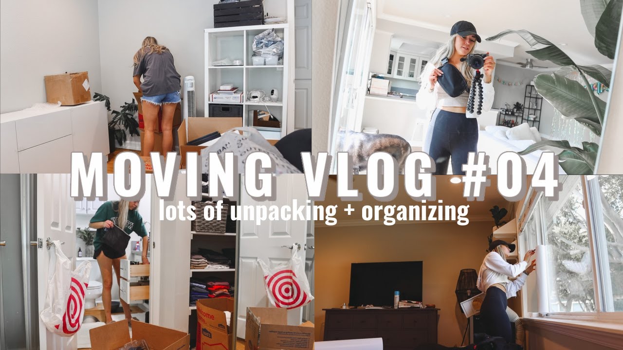 Moving vlog #04 settling in: Organizing the office & bathroom  and unpacking my bedroom!