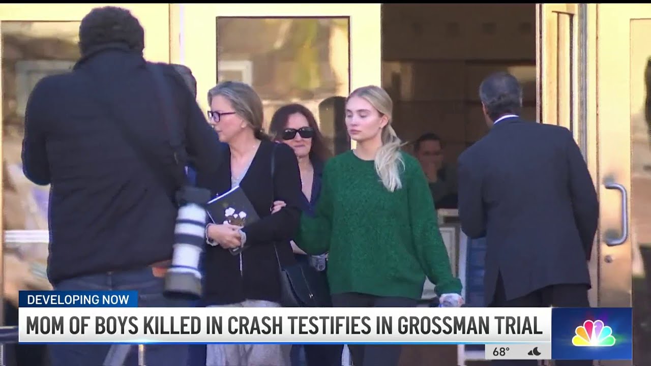 Mom of boys killed in crash testifies in Grossman trial