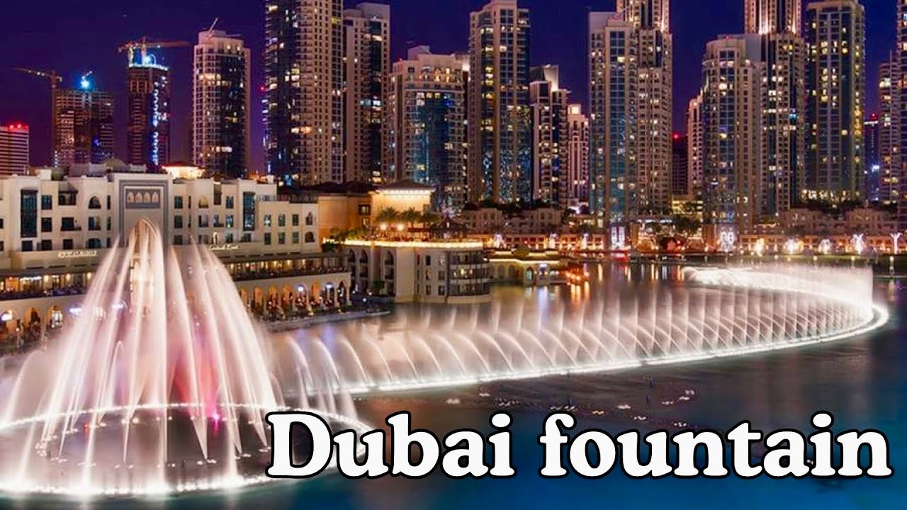 Stunning Dubai Fountain Show Under the Stars!
