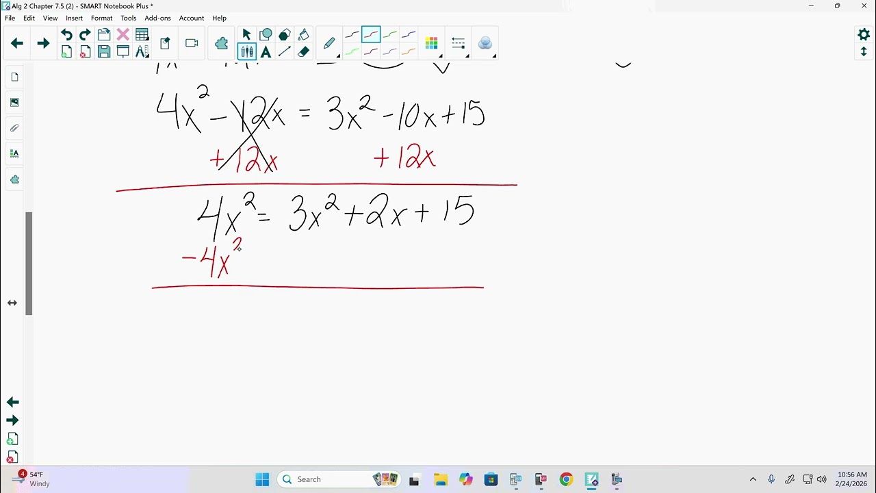 Algebra 2 Chapter 7.5 (2b)