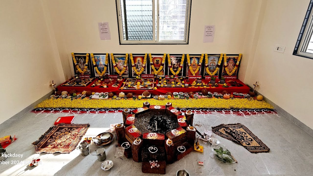 वास्तूशांती पूजा, श्री महेश राणे &परिवार, अकलूज.