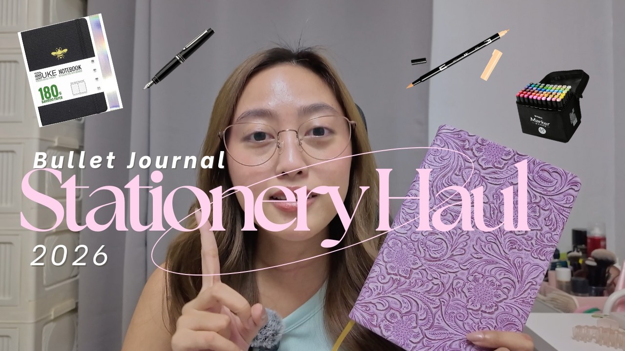 Stationery Haul Philippines (2026 Bullet Journal, Markers, Stickers) | Marta Cervanez