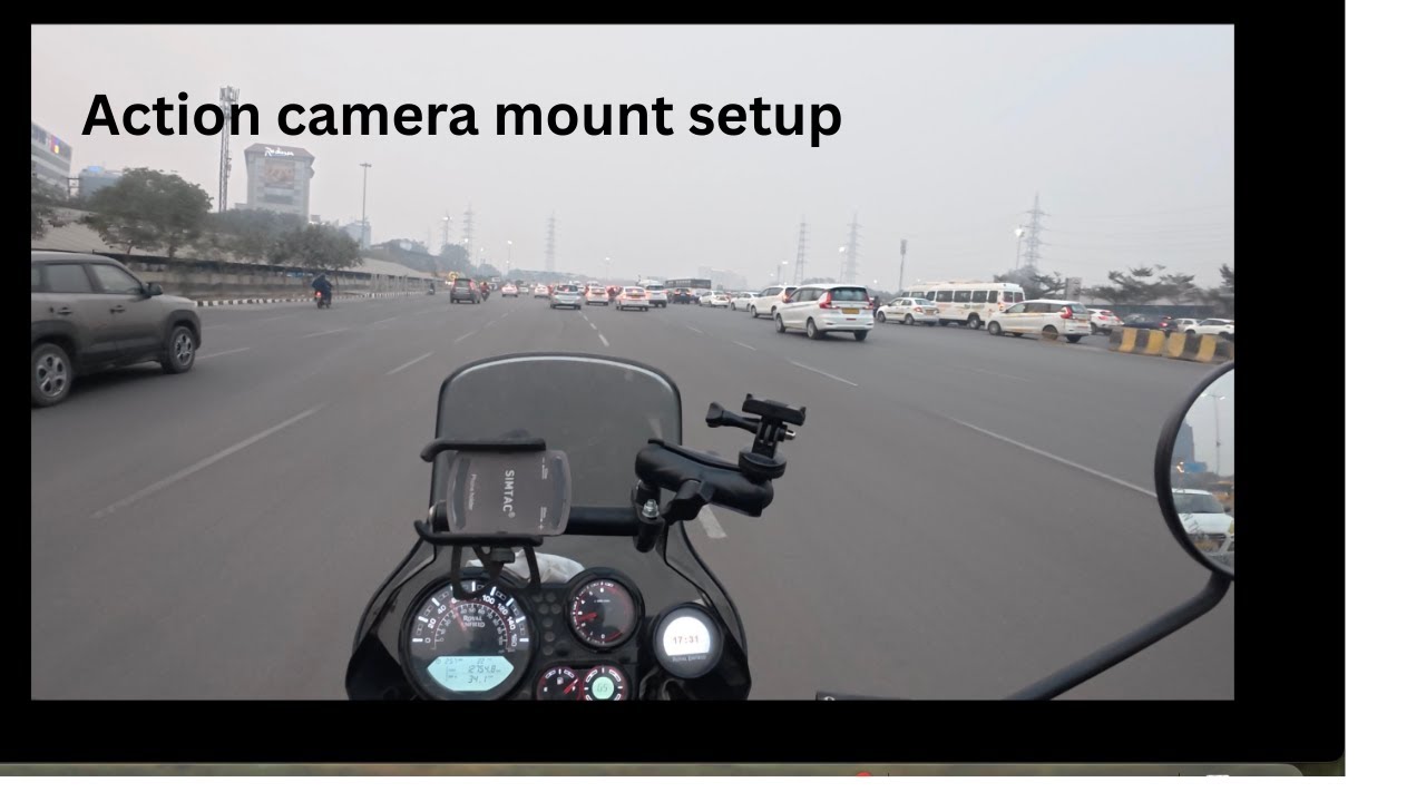 Ride within Gurgaon| Testing the new action mount| exploring different viewing angles.