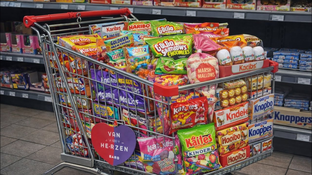 Big Candy Shopping Cart 🍫🍬 | Haribo, Katjes, Kinder & Marshmallows ASMR